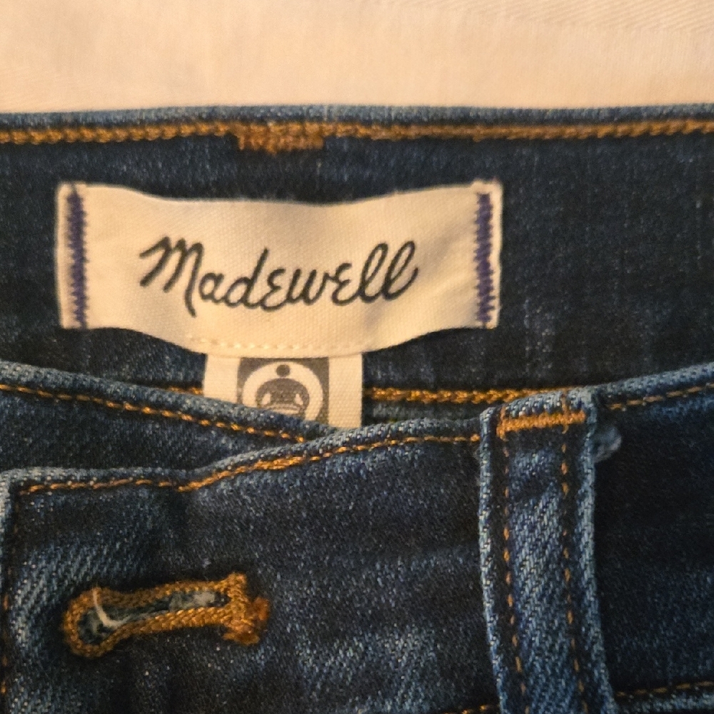 Madewell Blue Flare Wide Leg Jeans